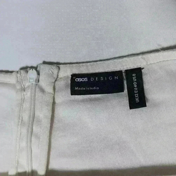 Asos Design 💯 cotton Tricolor Maxi Skirt. Ladies  size 8 - Picture 2 of 7